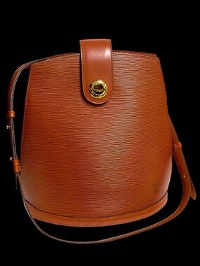 Louis Vuitton Brown Epi Leather Crossbody with Gold Hardware